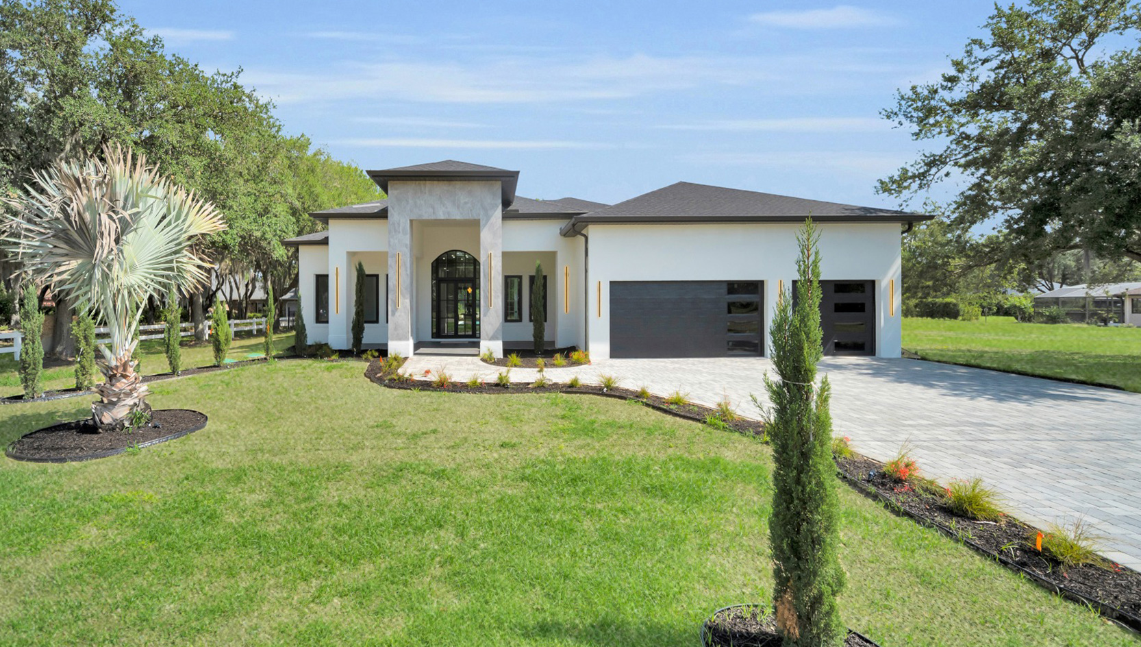 Finished custom home by Millennia Builders