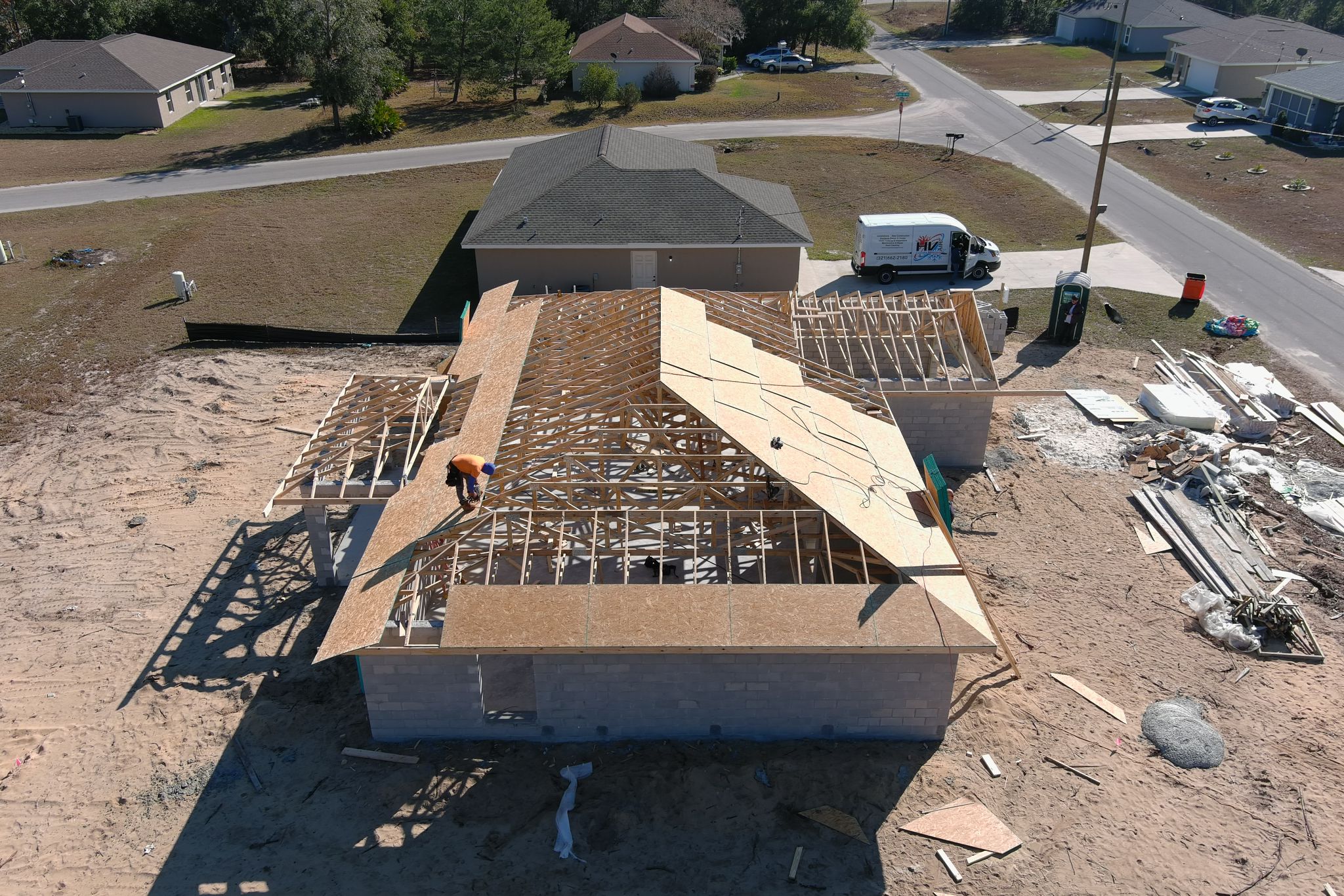 Construction project in progress